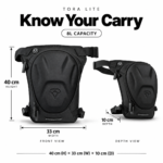 Carbonado TORA Modular Leg Pouch with Removable Camera Insert & Organiser | Lightweight Utility Sling for Creators, Travel, EDC & Urban Carry - Image 9